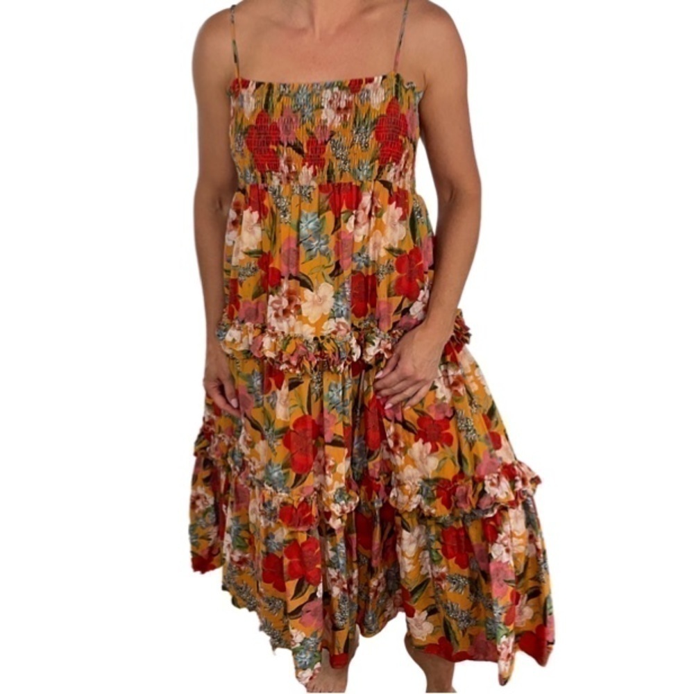 Nicholas floral dress with a full skirt. - Picture 1 of 6